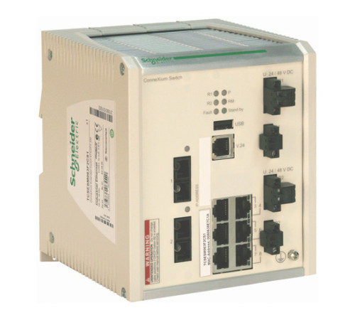 Коммутатор ConneXium 8TX (8 RJ45, 1 медь, 10/100 Mbit, покрытие)