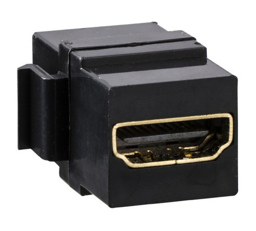 Разъем Keystone HDMI Schneider Electric Merten, черный