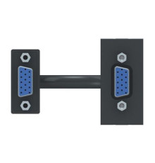 Розетка VGA Schneider Electric UNICA NEW MODULAR, антрацит, NU343254