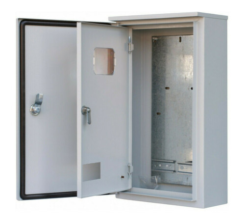 Корпус мет. учет. нав. 520х310х150, 3-ф., 2дв., 9 мод., IP54