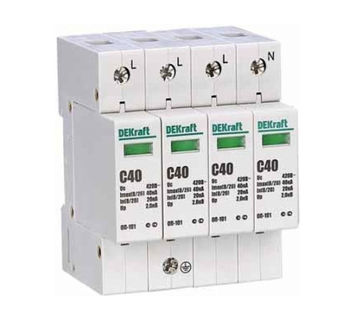 Ограничитель перенапряжений 4P 40кА C 420В ОП-101