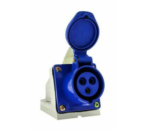 Розетка стационарная 123 2Р+РЕ 32А 220В IP44 РС-102 DEK