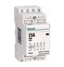 Модульный контактор DEKraft МК-103 4НО 16А 230В AC, 18053DEK