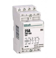 Модульный контактор DEKraft МК-103 2НО+2НЗ 25А 230В AC, 18069DEK