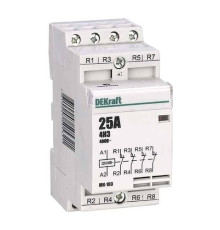 Модульный контактор DEKraft МК-103 4НЗ 25А 230В AC, 18070DEK