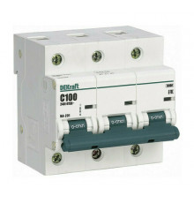 Автоматический выключатель DekRaft ВА-101, 3 полюса, 80А, D, 10 кА