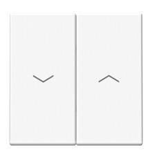 Выключатель для жалюзи без фиксации 2-клавишный Systeme Electric ARTGALLERY, скрытый монтаж, лотос, GAL001319