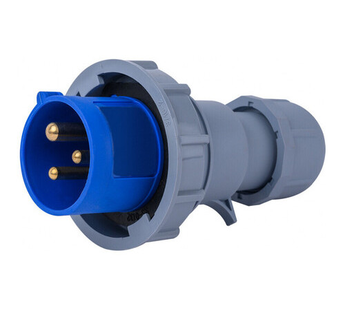 Вилка перен. 2Р+РЕ 32А 220В IP67 ВП-103