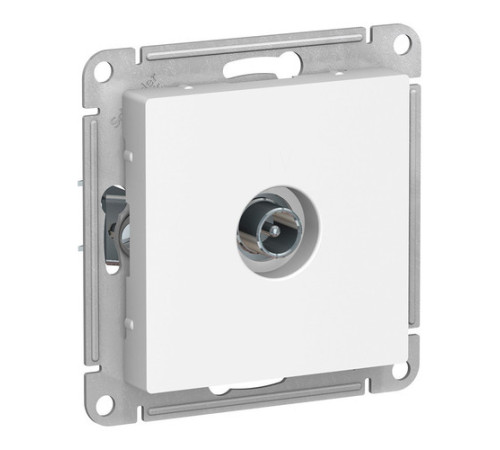 Розетка TV Systeme Electric ATLASDESIGN, проходная, белый