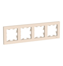 Рамка 4 поста Systeme Electric ATLASDESIGN, бежевый
