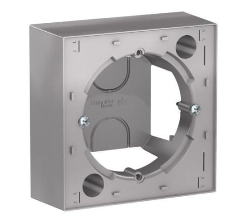 Коробка для наружного монтажа Atlas Design, цвет - алюминий