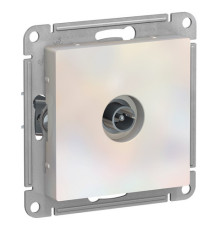 Розетка TV Systeme Electric ATLASDESIGN, одиночная, жемчуг