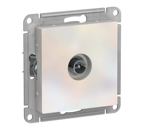 Розетка TV Systeme Electric ATLASDESIGN, одиночная, жемчуг