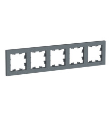 Рамка 5 постов Systeme Electric ATLASDESIGN, грифель