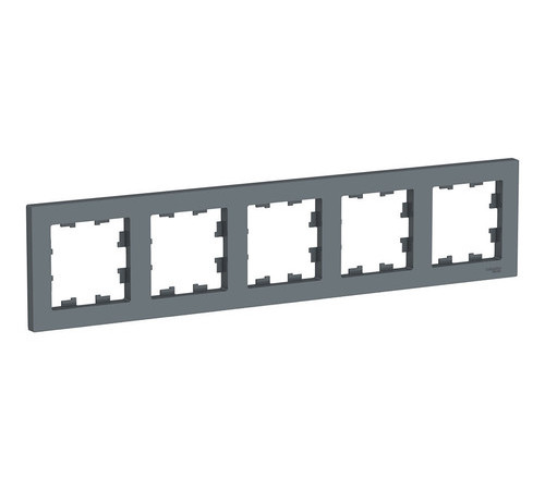 Рамка 5 постов Systeme Electric ATLASDESIGN, грифель