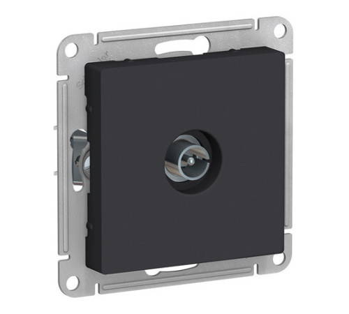 Розетка TV Systeme Electric ATLASDESIGN, одиночная, карбон