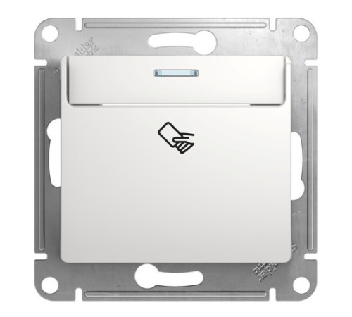 Карточный выключатель Systeme Electric GLOSSA, белый