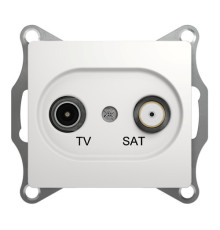 Розетка TV-SAT Systeme Electric GLOSSA, одиночная, белый