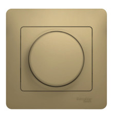 Светорегулятор поворотный Systeme Electric GLOSSA, 300 Вт, титан