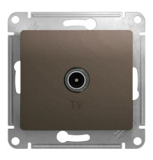 Розетка TV Systeme Electric GLOSSA, одиночная, шоколад