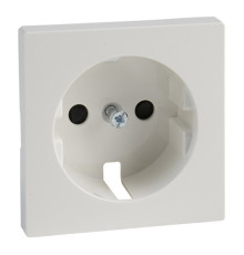 Накладка на розетку Schneider Electric MERTEN SYSTEM M, с заземлением, со шторками, полярно-белый