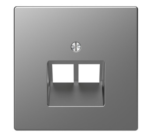 Накладка на розетку информационную Schneider Electric MERTEN D-LIFE, нержавеющая сталь