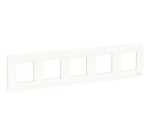 Рамка 5 постов Schneider Electric UNICA NEW STUDIO, монолитная, белый