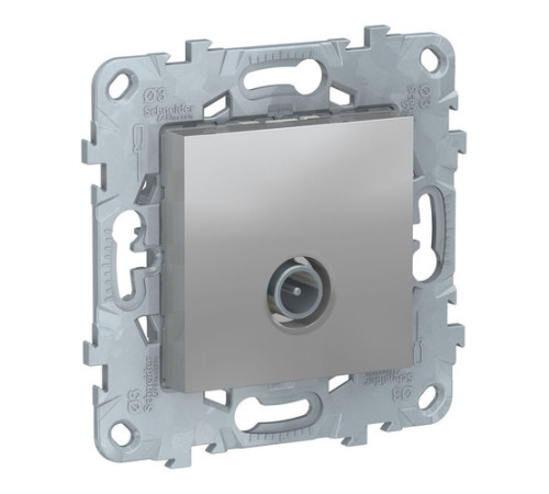 Розетка TV Schneider Electric UNICA NEW, одиночная, алюминий