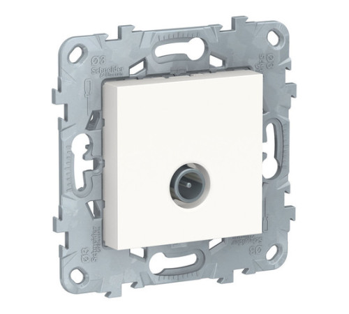 Розетка TV Schneider Electric UNICA NEW, проходная, белый