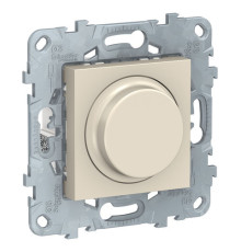 Светорегулятор поворотно-нажимной Schneider Electric UNICA NEW, 200 Вт, LED 5-100ВА, бежевый