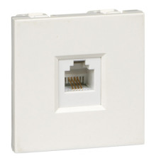 Розетка телефонная RJ11 Schneider Electric W45, белый, RIN-144T-BE