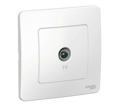 Розетка TV Systeme Electric BLANCA, оконечная, скрытый монтаж, белый, BLNTS000011