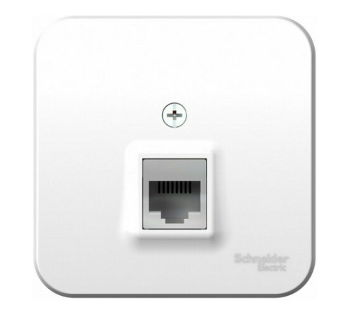 Розетка компьютерная RJ45 Systeme Electric BLANCA, открытый монтаж, белый, BLNIA045001