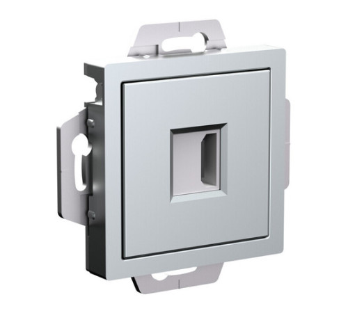 Розетка HDMI Systeme Electric ATLASDESIGN, скрытый монтаж, алюминий, ATN000380