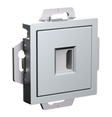 Розетка HDMI Systeme Electric ATLASDESIGN, скрытый монтаж, алюминий, ATN000380