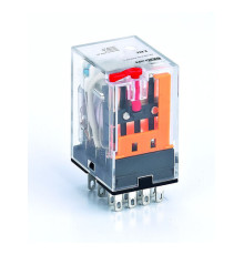 Промежуточное реле 4 конт. с LED инд. и TEST функ. 3А 12В AC ПР-102