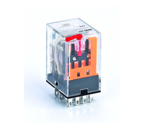 Промежуточное реле 4 конт. с LED инд. и TEST функ. 3А 12В AC ПР-102