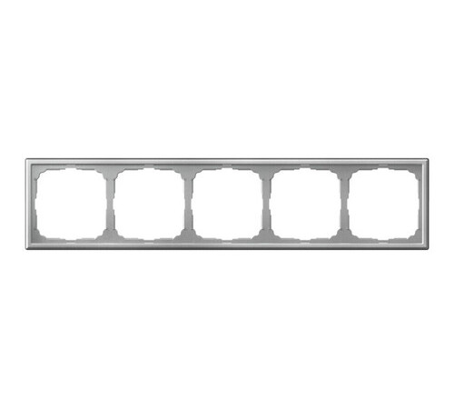 Рамка 5 постов Systeme Electric ARTGALLERY, алюминий