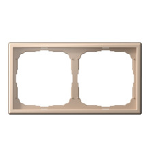Рамка 2 поста Systeme Electric ARTGALLERY, песочный, GAL001202