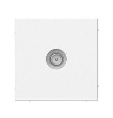 Розетка TV Systeme Electric ARTGALLERY проходная, скрытый монтаж, белый