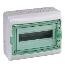 Распределительный шкаф Schneider Electric KAEDRA, 12 мод., IP65, навесной, пластик, зеленая дверь