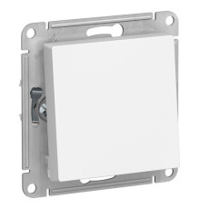 Переключатель 1-клавишный Systeme Electric ATLASDESIGN, скрытый монтаж, белый