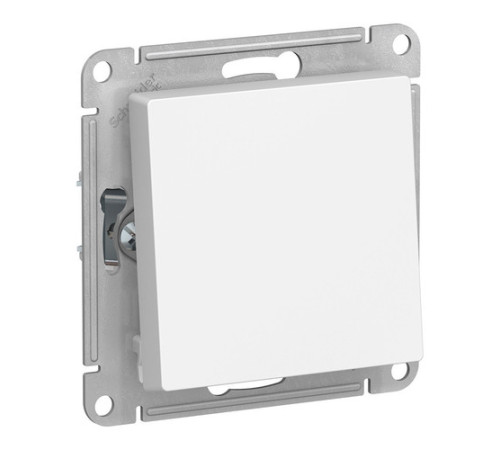 Переключатель 1-клавишный Systeme Electric ATLASDESIGN, скрытый монтаж, белый