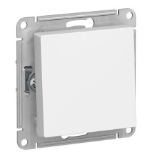 Переключатель 1-клавишный перекрестный Systeme Electric ATLASDESIGN, скрытый монтаж, белый