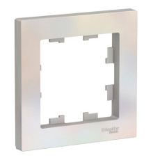 Рамка 1 пост Systeme Electric ATLASDESIGN, жемчуг