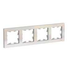 Рамка 4 поста Systeme Electric ATLASDESIGN, жемчуг