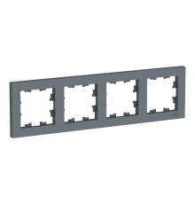 Рамка 4 поста Systeme Electric ATLASDESIGN, грифель