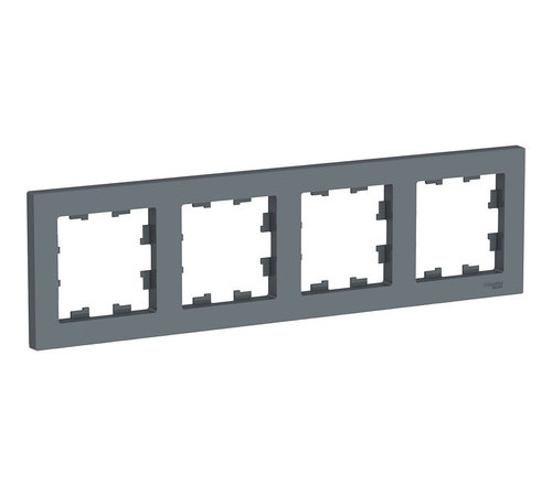 Рамка 4 поста Systeme Electric ATLASDESIGN, грифель