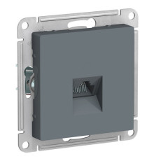 Розетка компьютерная 1xRJ45 Cat.5 Systeme Electric ATLASDESIGN, грифель