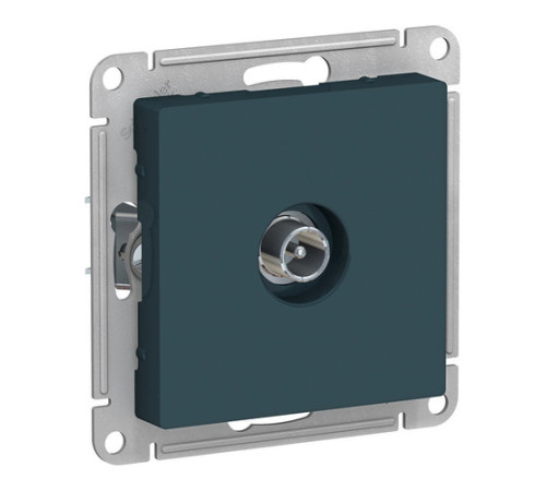 Розетка TV Systeme Electric ATLASDESIGN, оконечная, изумруд